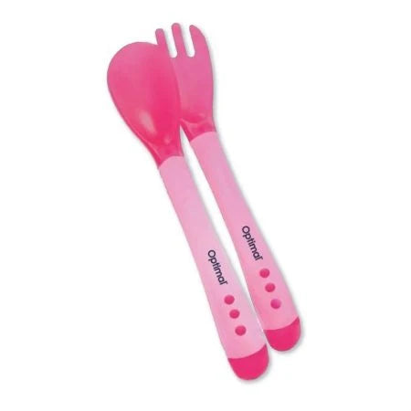 Optimal Soft Grip Handle Spoon & Fork 4M+