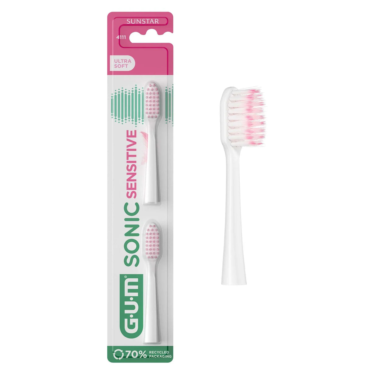 GUM Sonic Sensitive Ultra Soft Toothbrush Refill