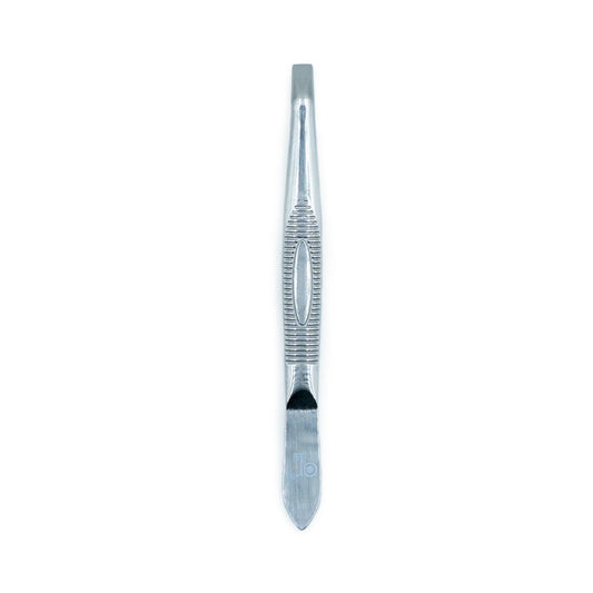 Or Bleu Square Tip Tweezers (Non-Slip Grip)