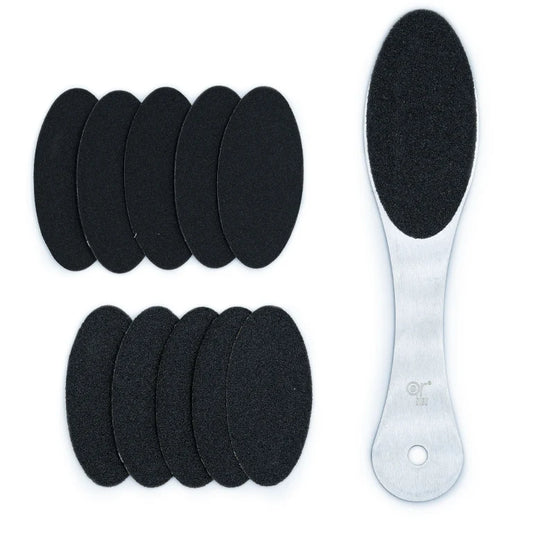 Or Bleu Stainless Foot File With Refill Grits