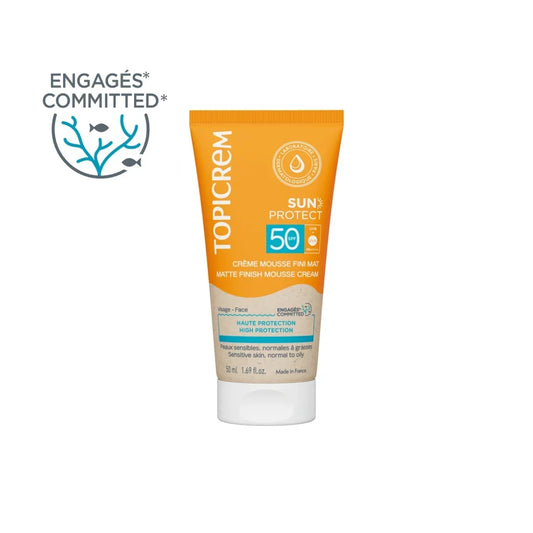 Topicrem Sun Protect Matte Finish Mousse Cream SPF50+
