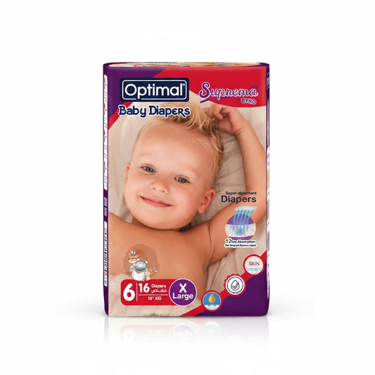 Optimal Suprema 8 Pro Baby Diapers 6 (16+kg)