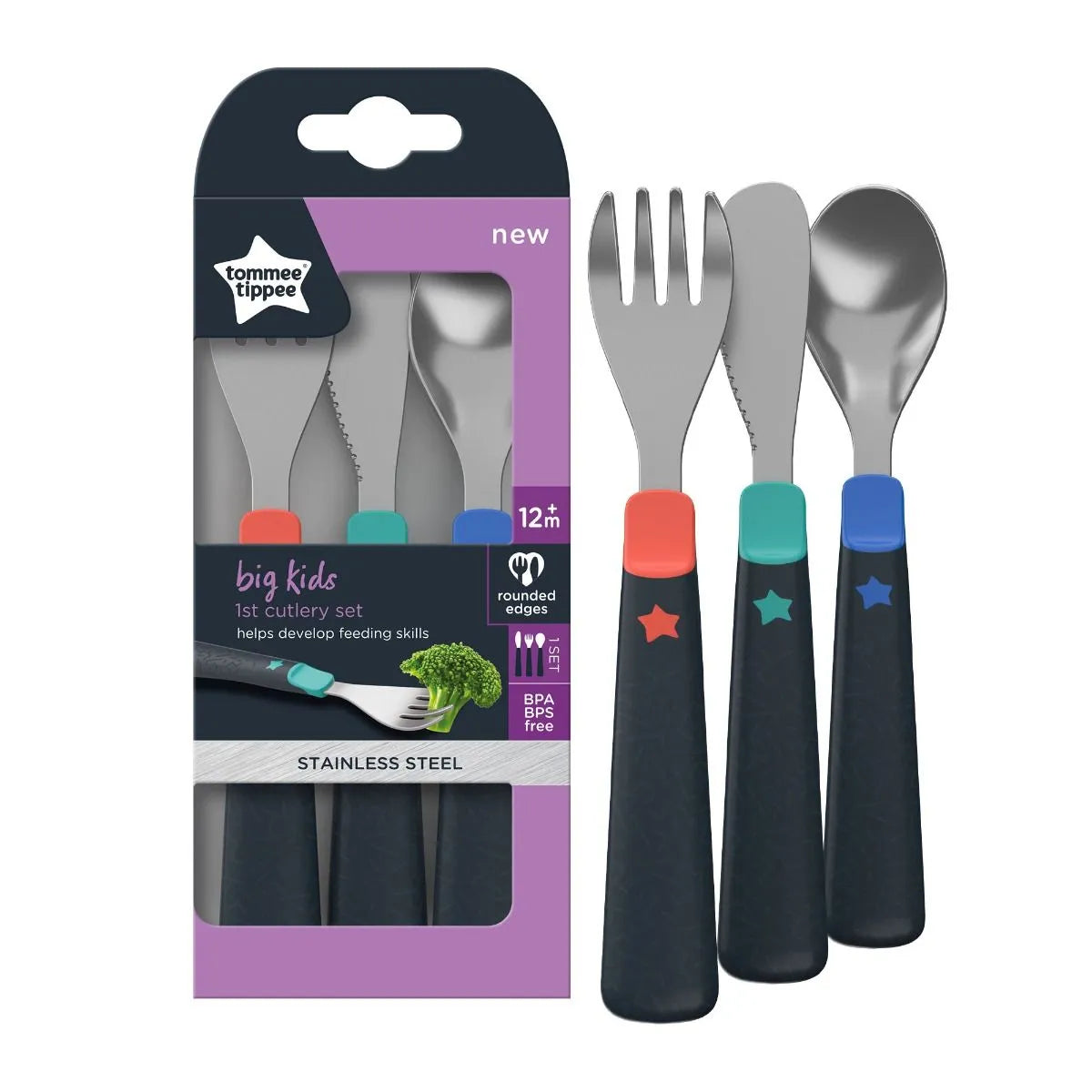 Tommee Tippee Big Kids 1st Cutlery Kids 12M+