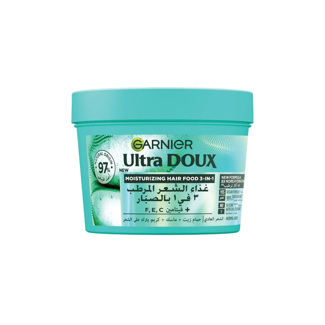 Garnier Ultra Doux Moisturising Aloe Vera 3-in-1 Hair Food