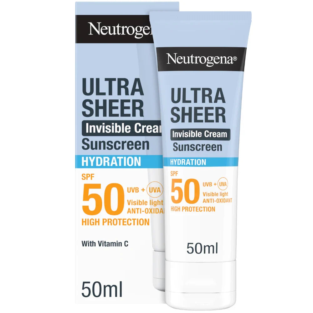 Neutrogena Ultra Sheer Invisible Cream Sunscreen SPF50+