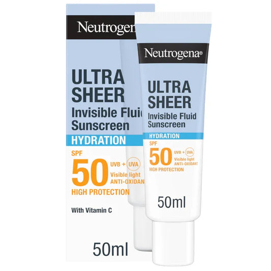 Neutrogena Ultra Sheer Invisible Fluid Sunscreen SPF50