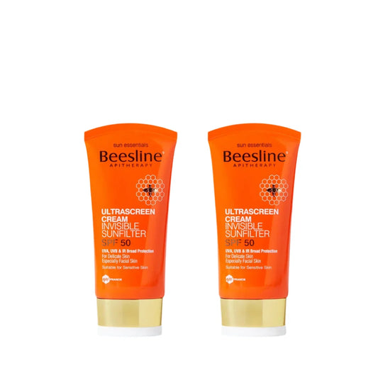 Beesline Ultrascreen Cream Invisible Sunfilter SPF50 Pack of 2