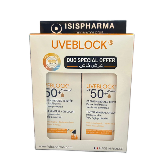 Isispharma Uveblock Tinted Mineral Cream SPF50+ Duo