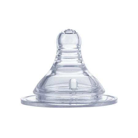 Optimal Wide Neck Silicone Nipple 6M+ Pack Of 2